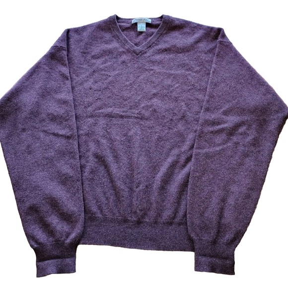 Roundtree & Yorke Other - roundtree yorke Platinum Label Mens Angora Sweater Size Large Burgundy Lambswool